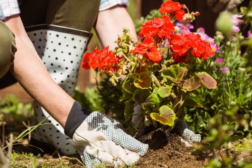 Professional ground preparation for a flower bed installation in Chigwell